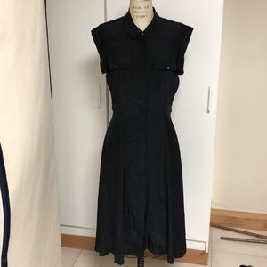 Madewell black silk dress